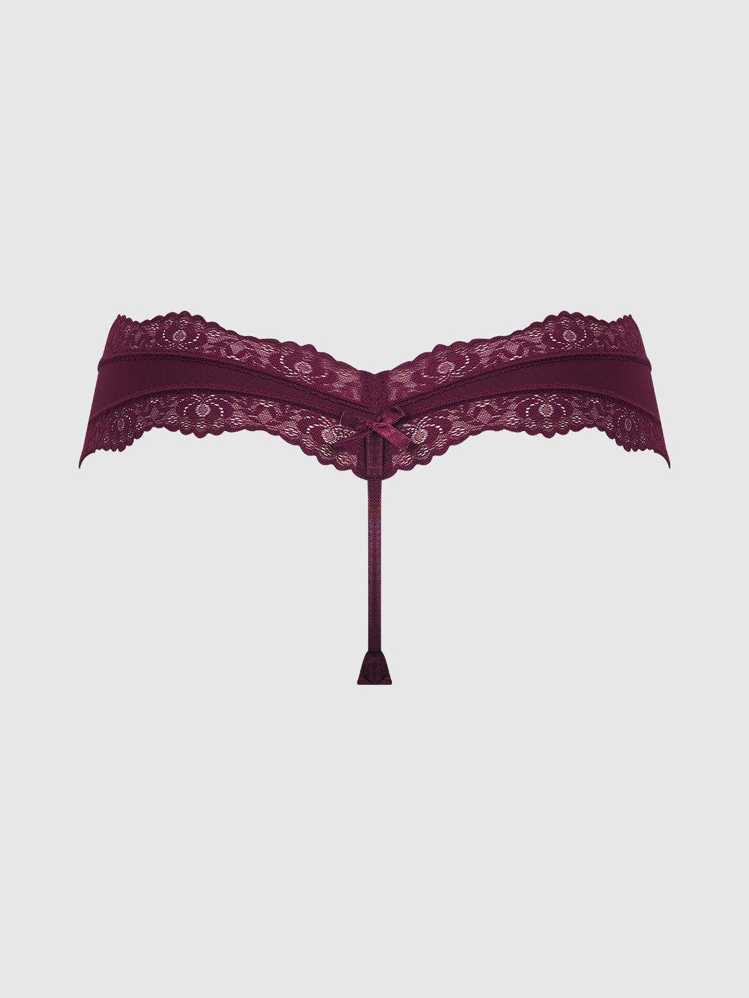 Vera Micro &amp; Lace Trim G-String from Love It Curvy
