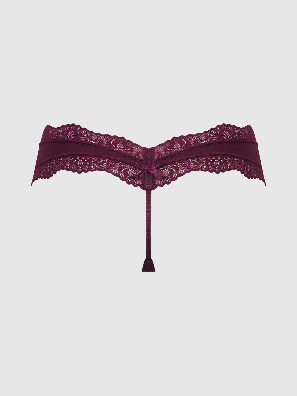Vera Micro & Lace Trim G-String from Love It Curvy