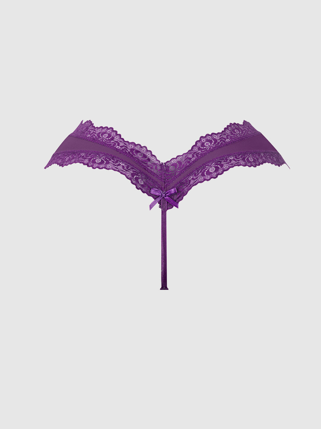 Vera Micro &amp; Lace Trim G-String from Love It Curvy