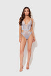 Sienna Satin & Lace Wireless Teddy from Love It Curvy