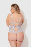 Sienna Satin & Lace Wireless Teddy from Love It Curvy