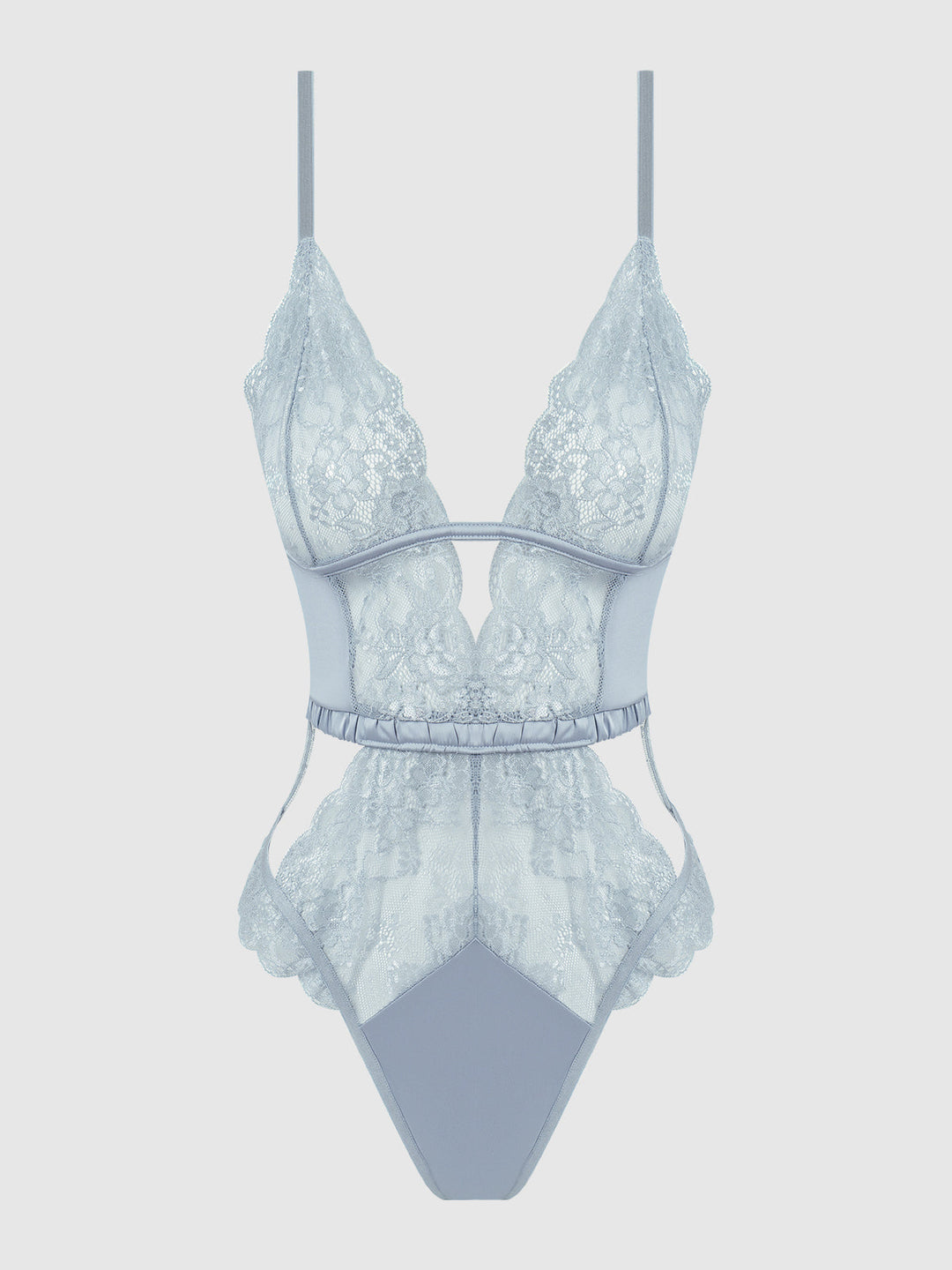Sienna Satin &amp; Lace Wireless Teddy from Love It Curvy