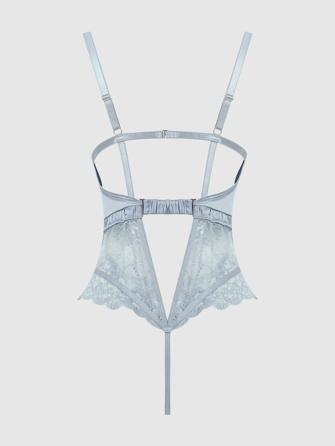 Sienna Satin &amp; Lace Wireless Teddy from Love It Curvy