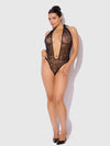 Kiki Lace Plunge Halter Teddy from Love It Curvy