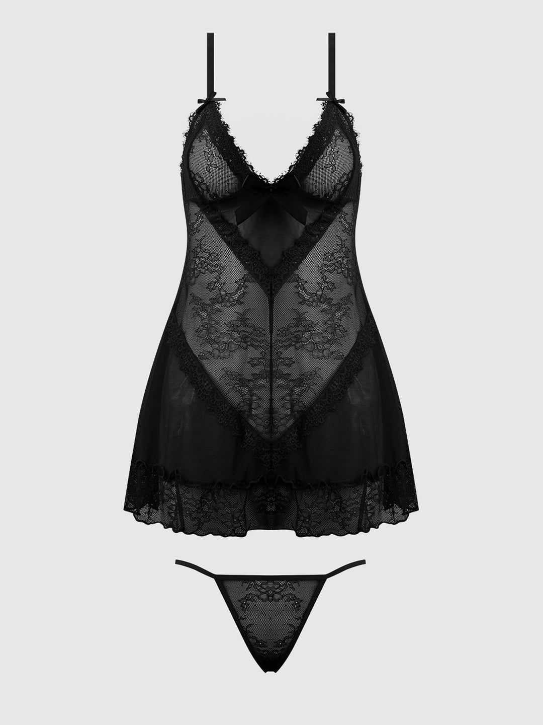 Kiki Lace Babydol &amp; G-String Set from Love It Curvy