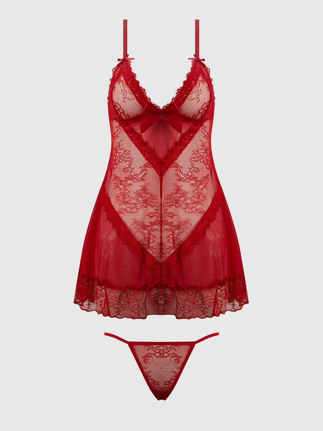 Kiki Lace Babydol &amp; G-String Set from Love It Curvy