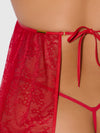 Kiki Lace & Faux Leather Drop Off Babydoll Set from Love It Curvy