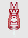 Kiki Lace Strappy & Backless Chemise & G-String Set from Love It Curvy