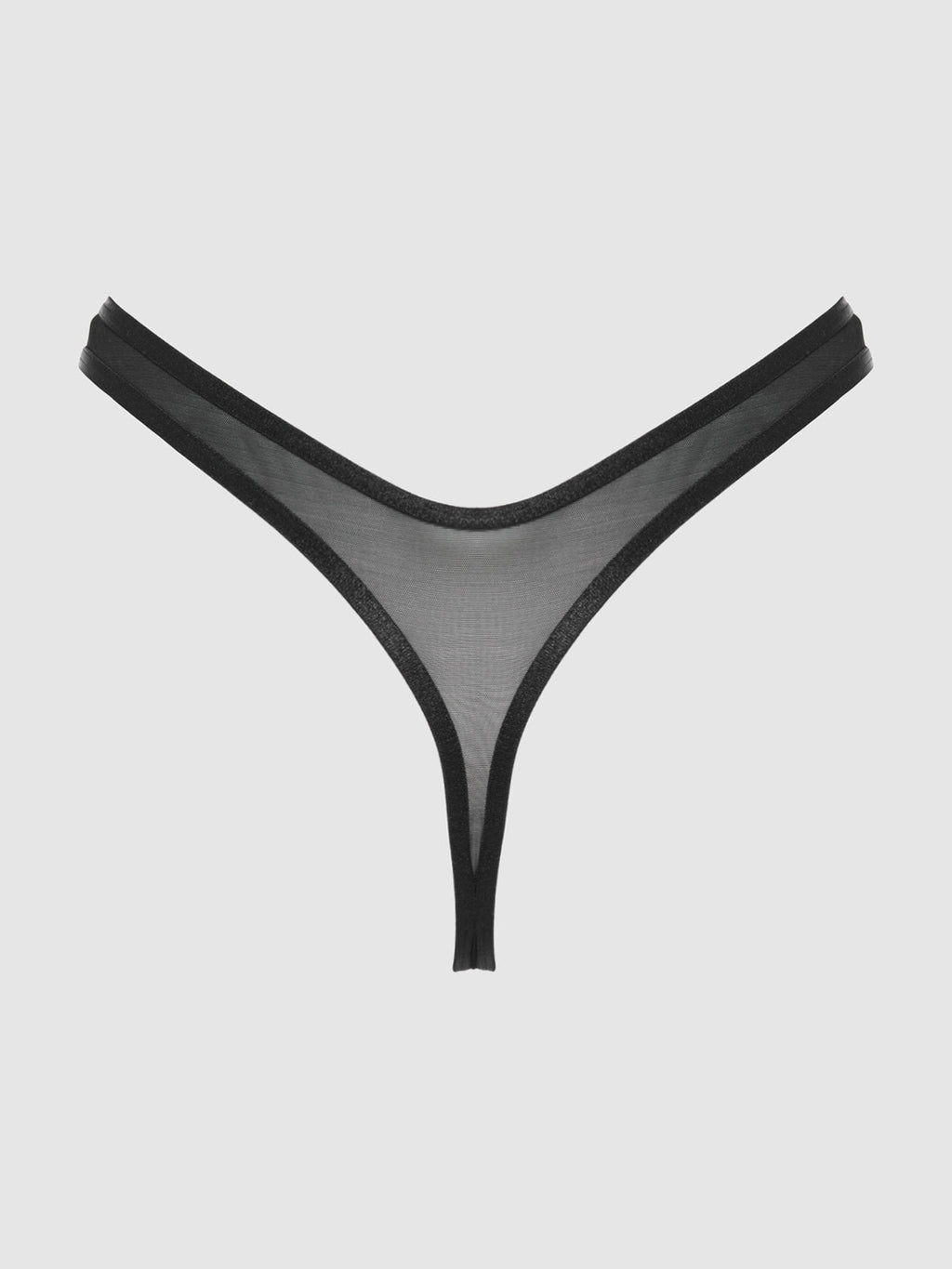 Kiki Lace & Mesh Thong from Love It Curvy