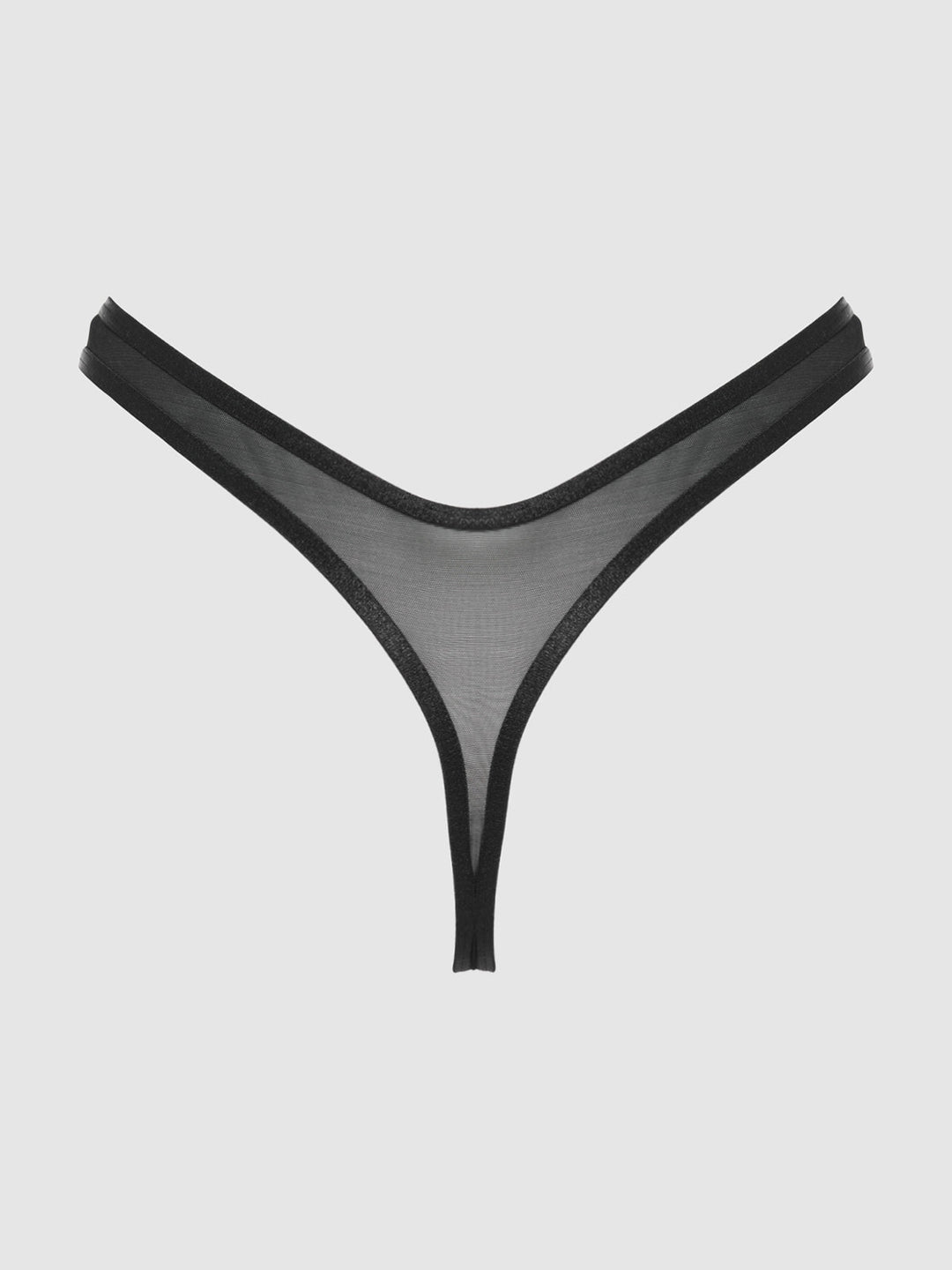 Kiki Lace &amp; Mesh Thong from Love It Curvy
