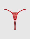Kiki Lace Crotchless & Side Slider Thong from Love It Curvy
