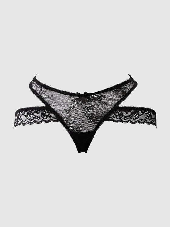 Kiki Strappy & Backless Lace Tanga | Love It Curvy
