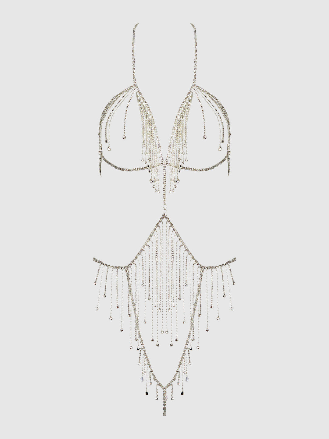 Rhinestone Dangle Fringe Teddy from Love It Curvy