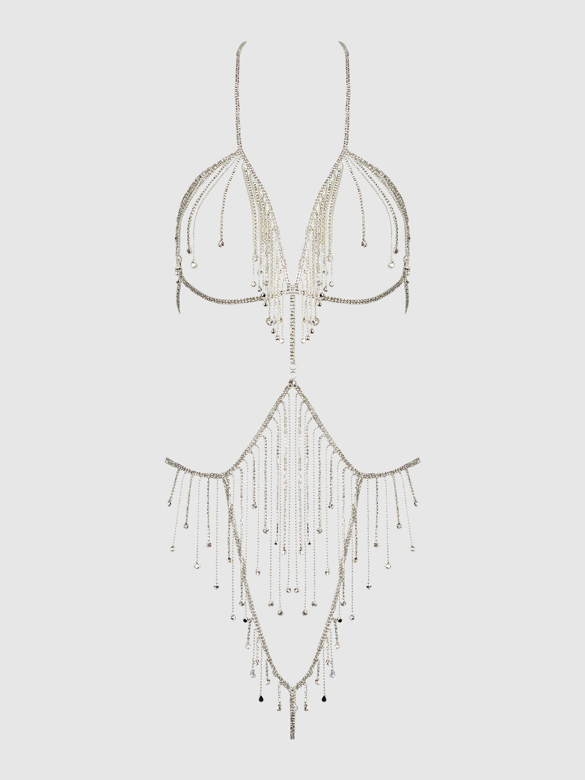 Rhinestone Dangle Fringe Teddy from Love It Curvy