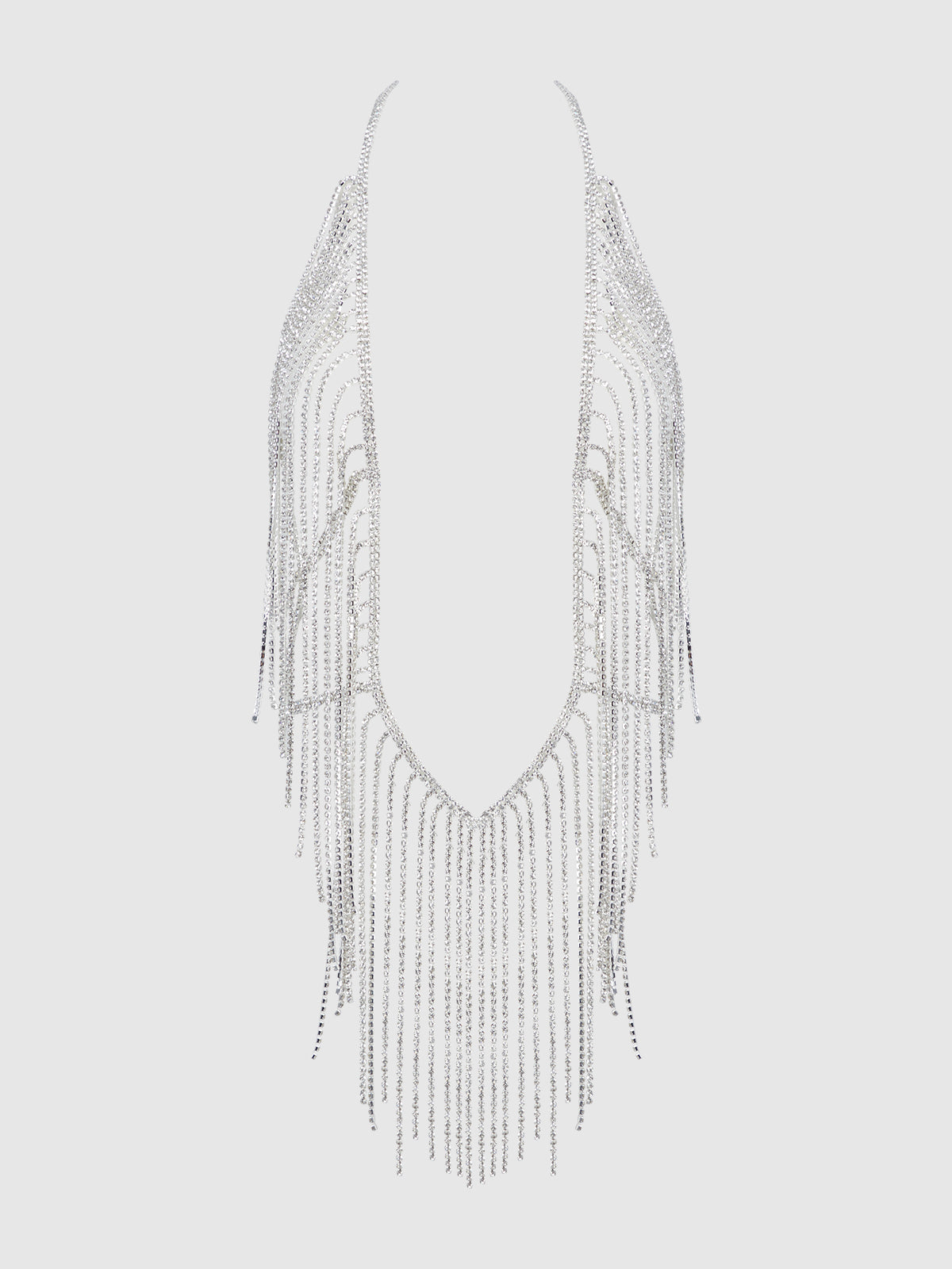 Rhinestone Plunge & Fringe Teddy from Love It Curvy