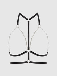 Love It Curvy Chain & Elastic Double Harness Top
