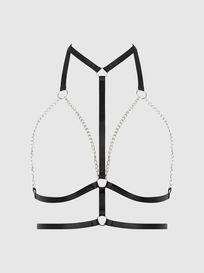 Love It Curvy Chain & Elastic Double Harness Top