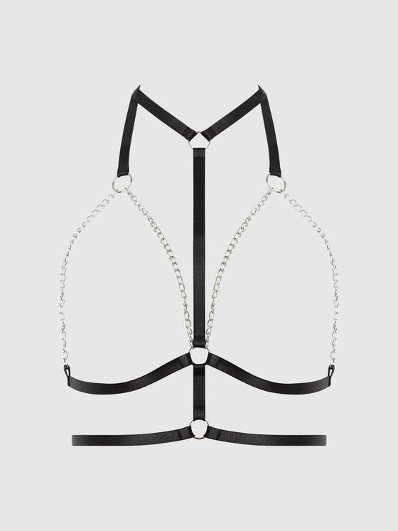 Love It Curvy Chain & Elastic Double Harness Top