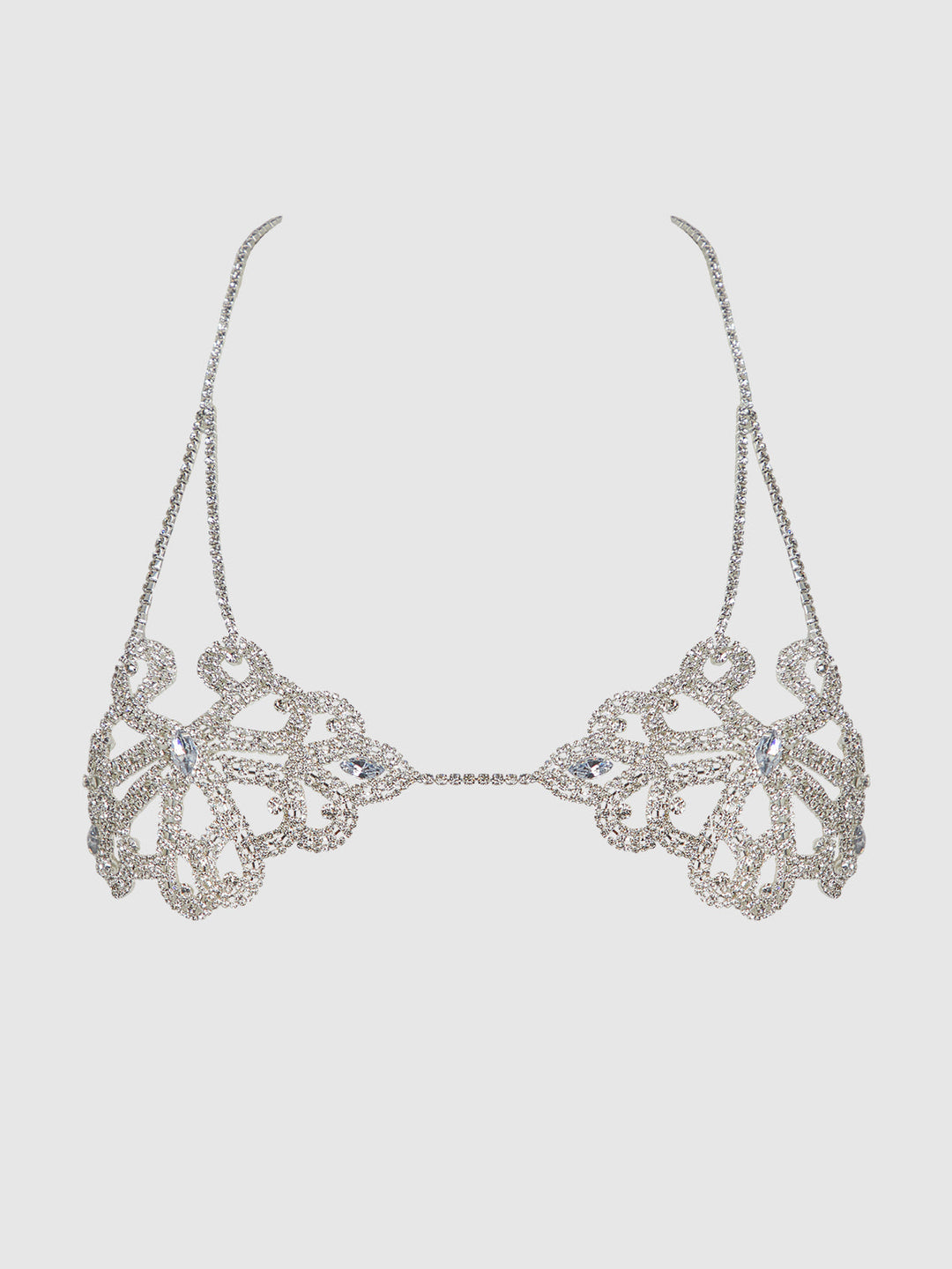 Rhinestone Swirl Knot Bralette from Love It Curvy