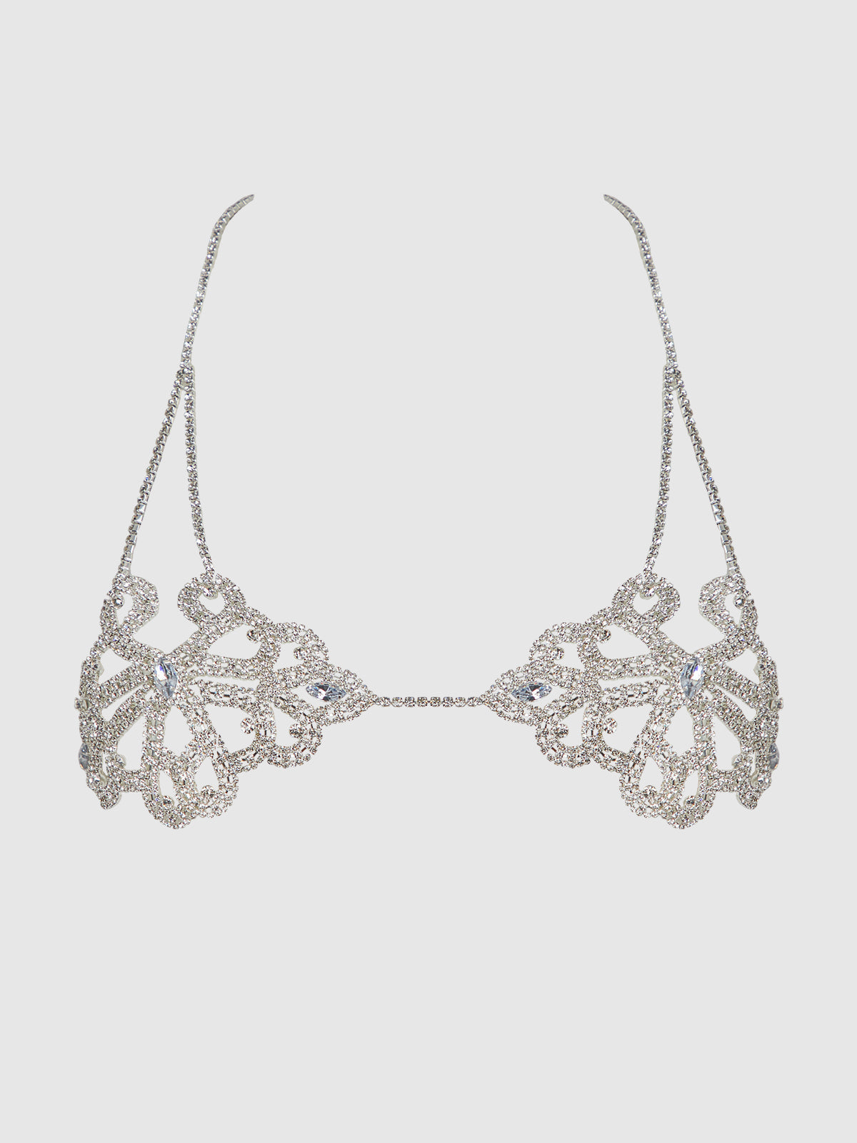 Rhinestone Swirl Knot Bralette from Love It Curvy
