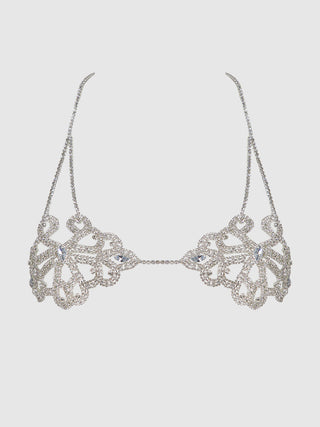 Love It Curvy Rhinestone Swirl Knot Bralette