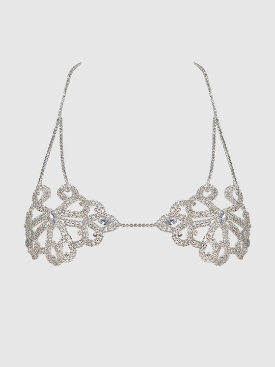 Rhinestone Swirl Knot Bralette | Love It Curvy