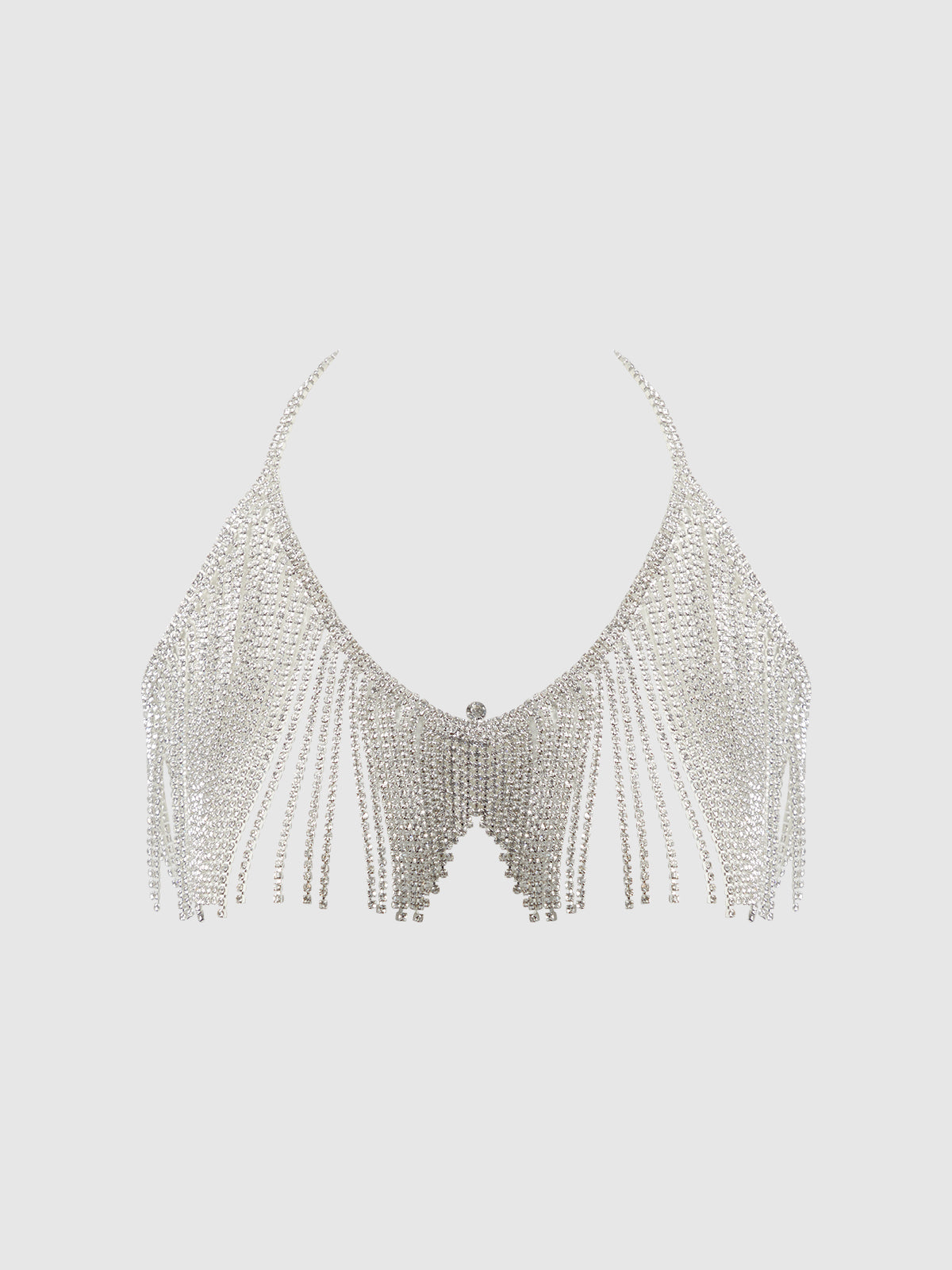 Rhinestone Dangle V-Neck Bra from Love It Curvy Main image