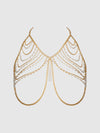 Pearl & Chain Draped Bralette from Love It Curvy