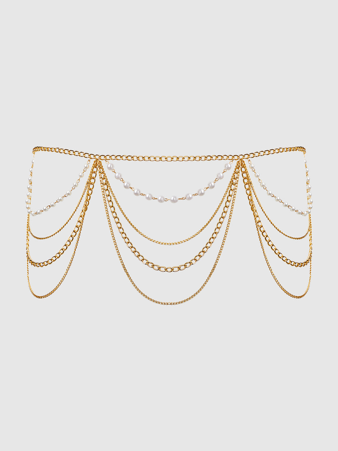 Pearl &amp; Chain Draped Garter from Love It Curvy
