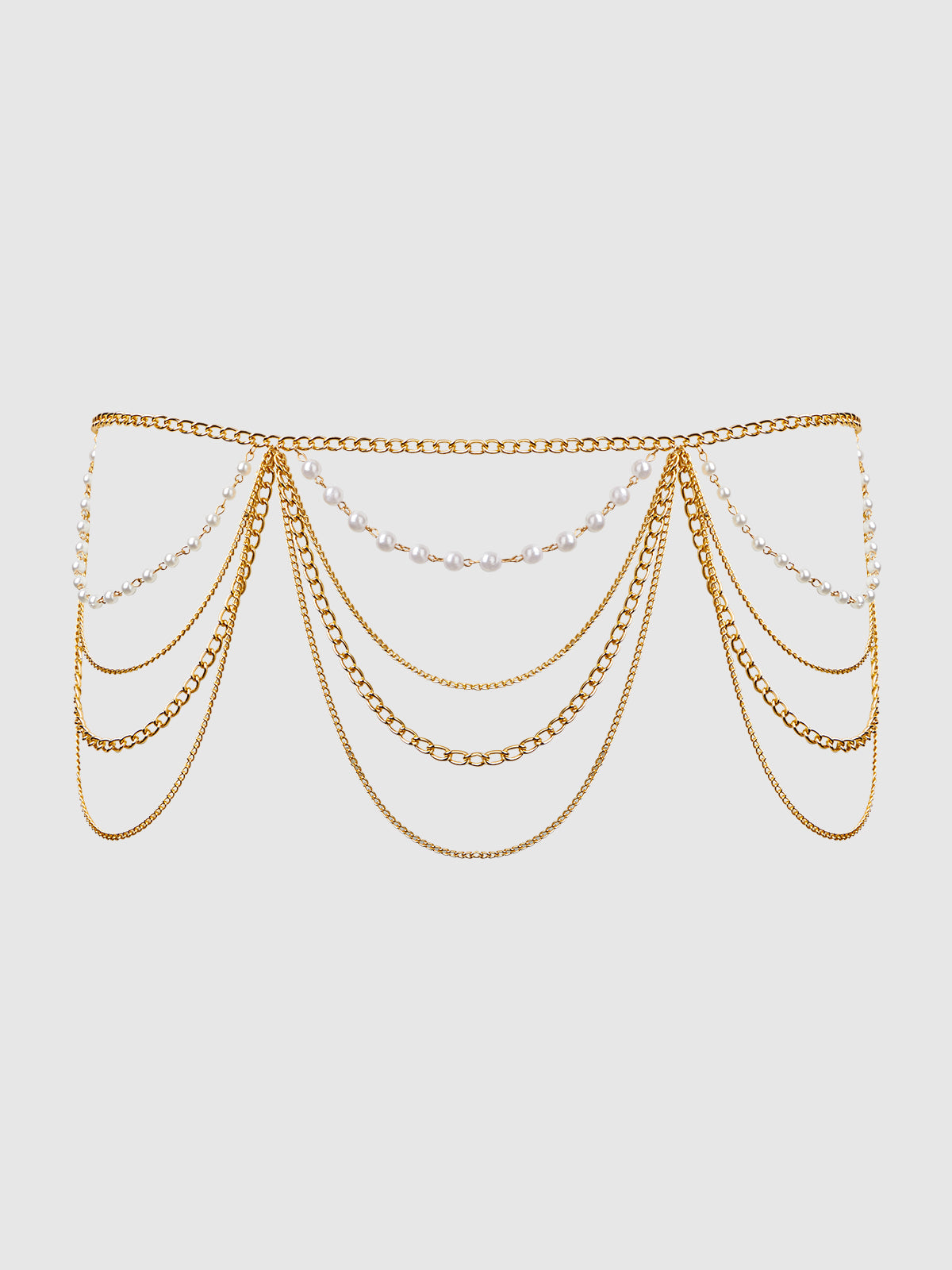Pearl & Chain Draped Garter from Love It Curvy