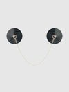 Faux Leather & Chain Drape Pasties from Love It Curvy