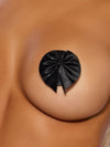 Faux Leather & Satin Bow Pasties from Love It Curvy
