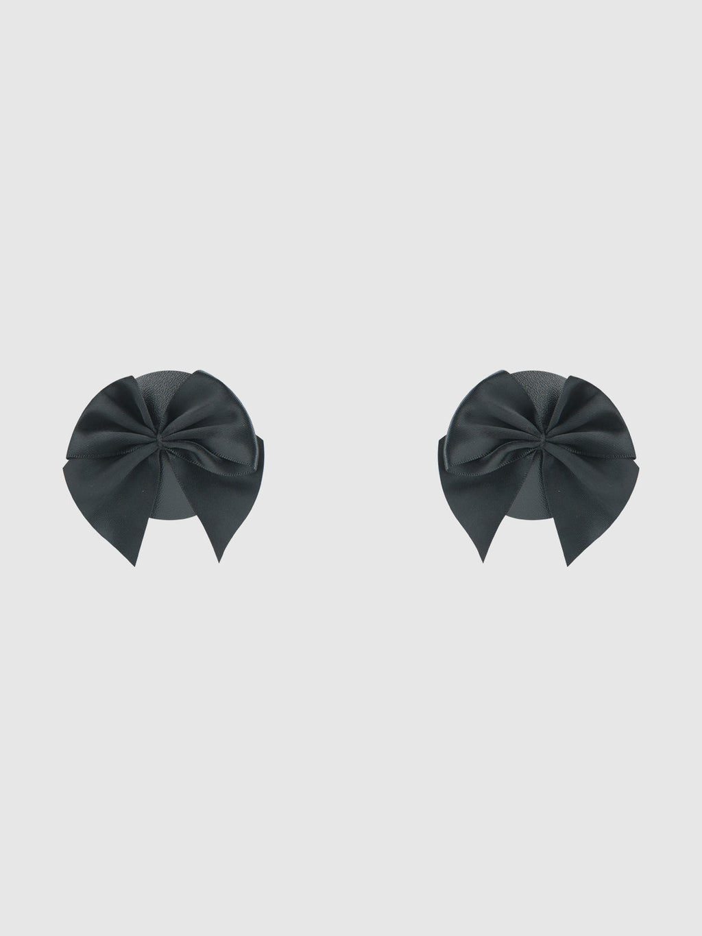 Faux Leather & Satin Bow Pasties from Love It Curvy