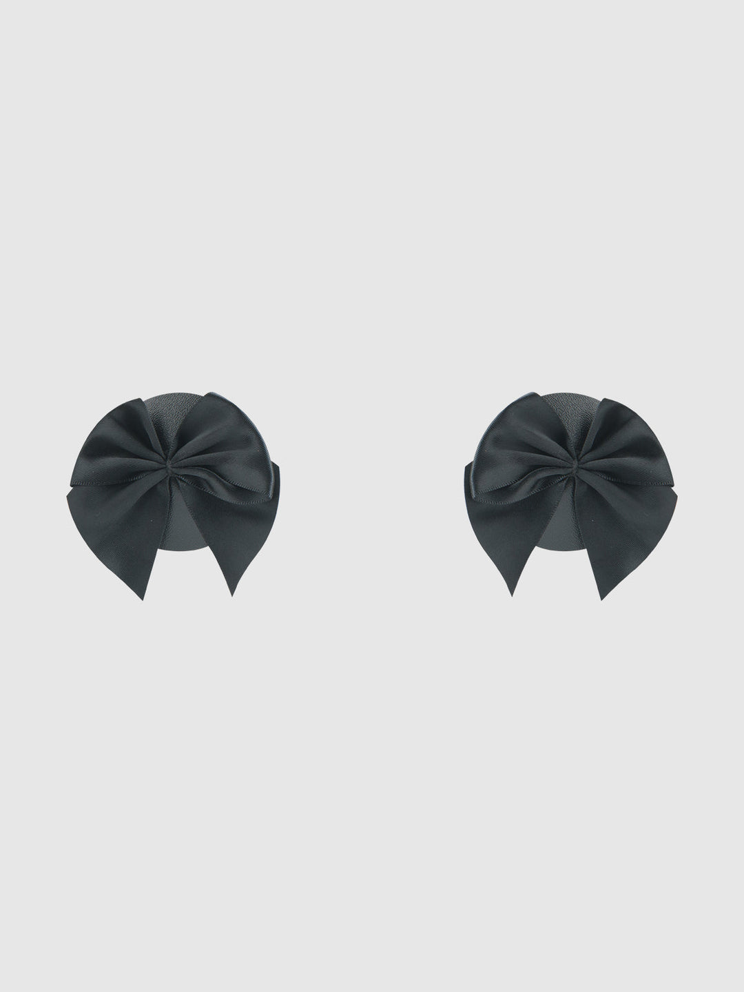 Faux Leather &amp; Satin Bow Pasties from Love It Curvy