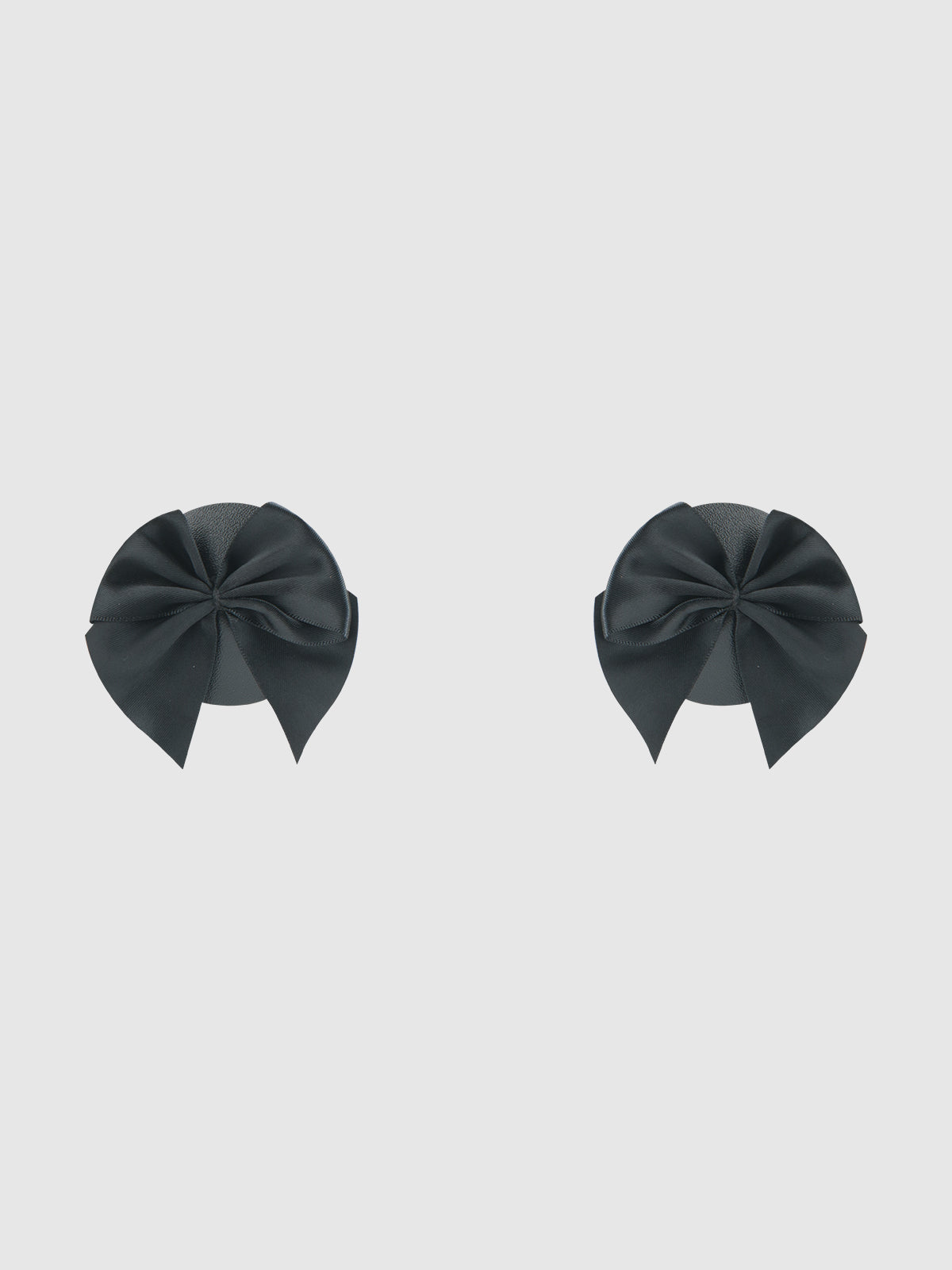 Faux Leather & Satin Bow Pasties from Love It Curvy