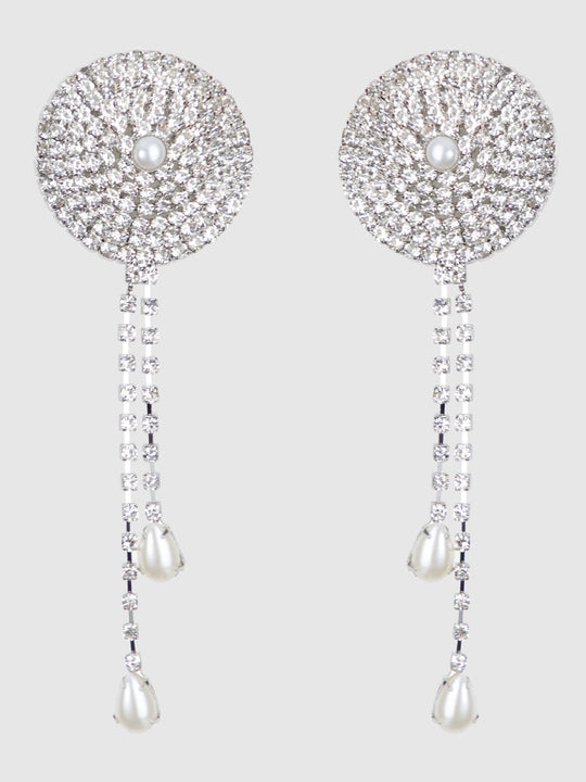 Rhinestone & Pearl Dangle Pasties from Love It Curvy
