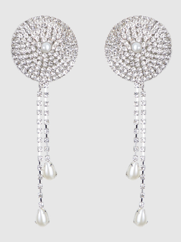 Rhinestone & Pearl Dangle Pasties from Love It Curvy