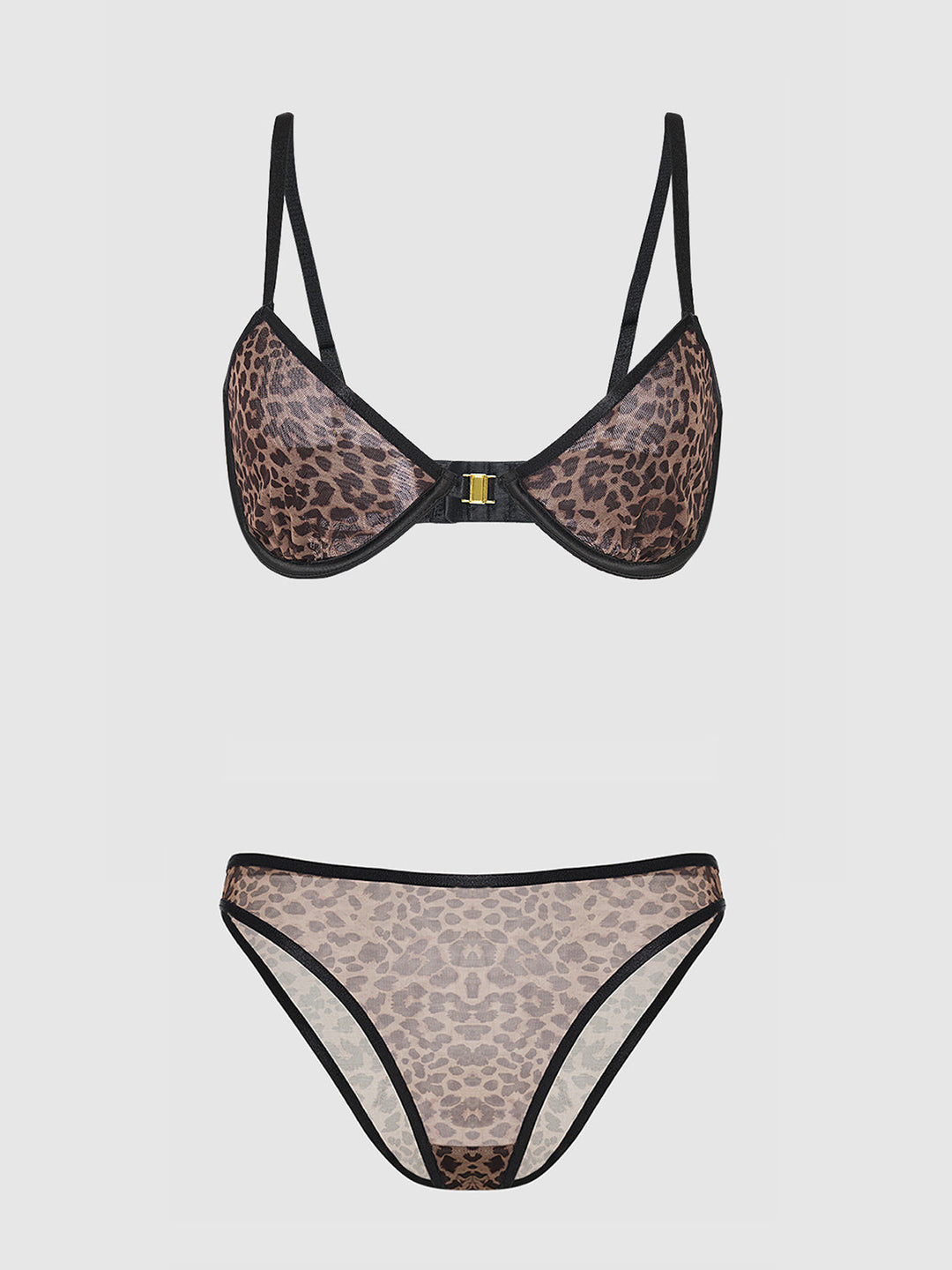 Chantal Mesh Unlined Bra &amp; Hipster Set from Love It Curvy