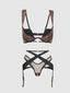 Chantal Plunge Push Up Bra & Crotchless Tanga Set from Love It Curvy