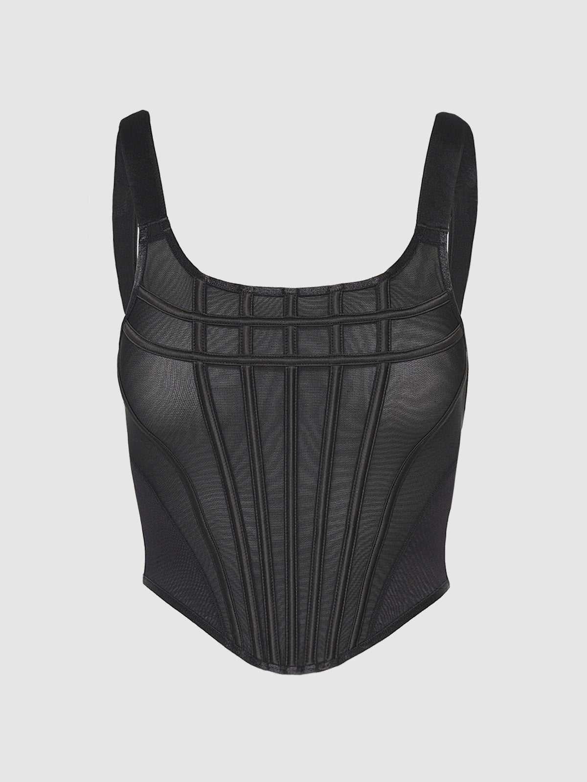 Chantal Mesh Bustier & G-String Set from Love It Curvy