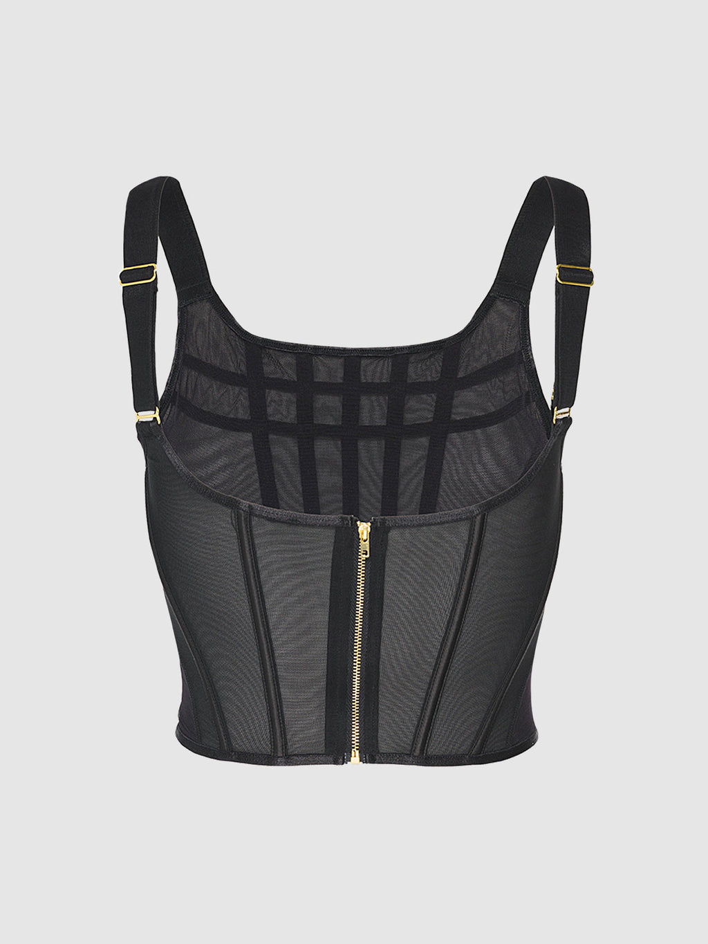 Chantal Mesh Bustier & G-String Set from Love It Curvy
