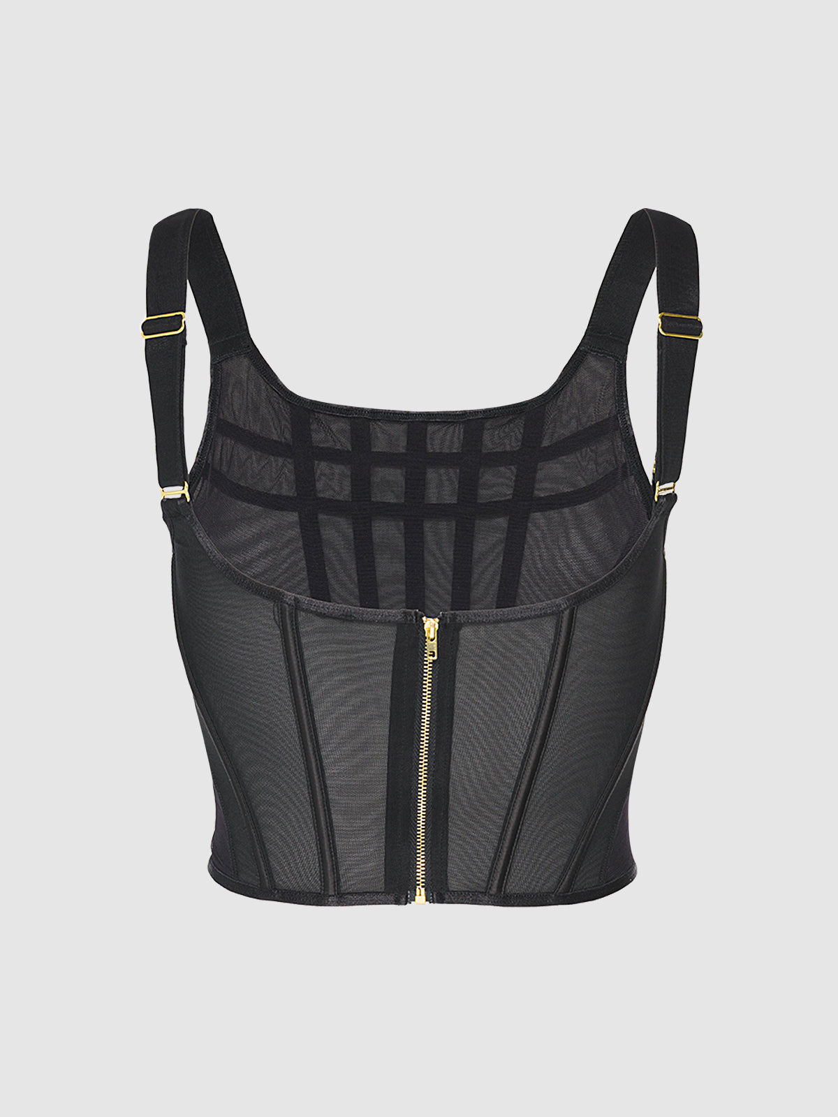 Chantal Mesh Bustier & G-String Set from Love It Curvy