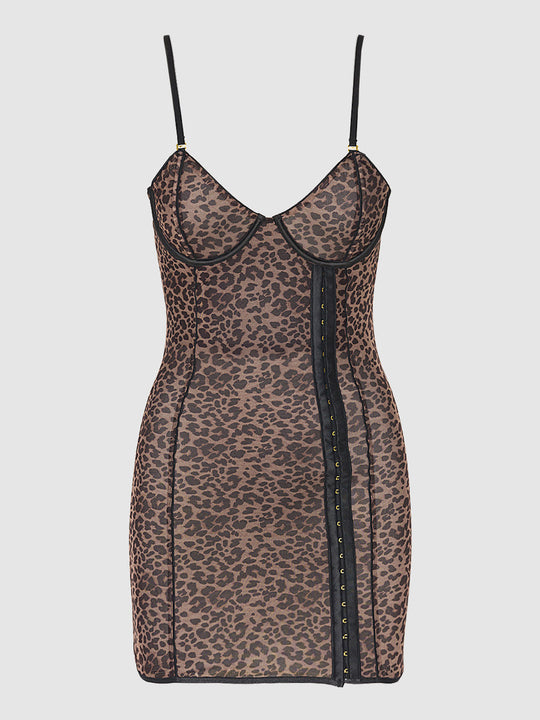 Chantal Mesh Chemise & G-String Set from Love It Curvy