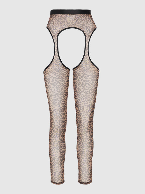 Chantal Leopard Mesh Fundies from Love It Curvy