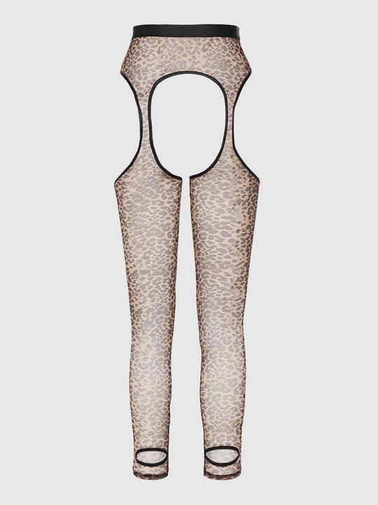 Chantal Leopard Mesh Fundies from Love It Curvy
