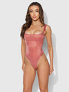Yvone Shimmer Mesh Bodysuit from Love It Curvy