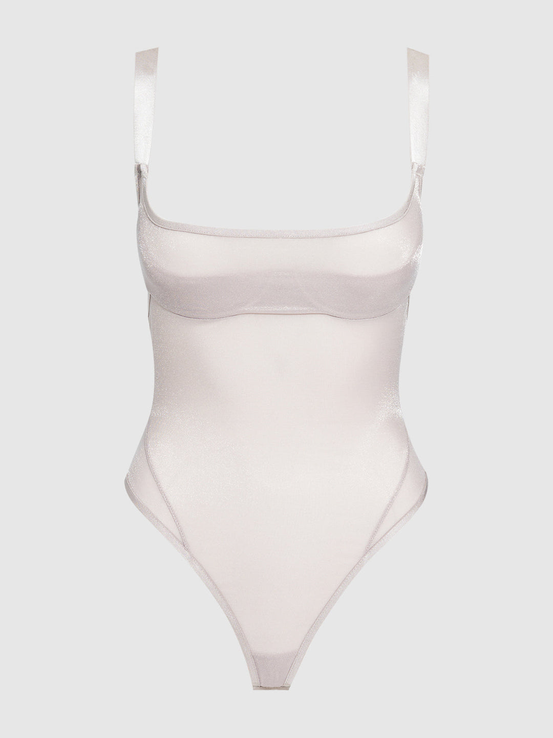 Yvone Shimmer Mesh Bodysuit from Love It Curvy