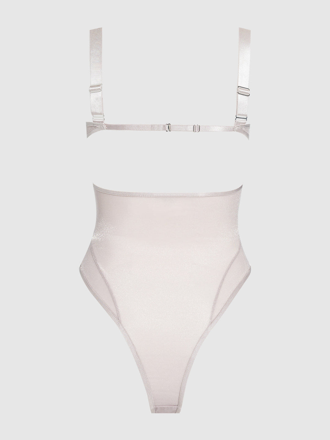 Yvone Shimmer Mesh Bodysuit from Love It Curvy
