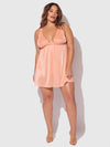 Yvone Shimmer Mesh Babydoll & G-String Set from Love It Curvy