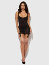 Yvone Shimmer Mesh Underwire Chemise & G-String Set from Love It Curvy